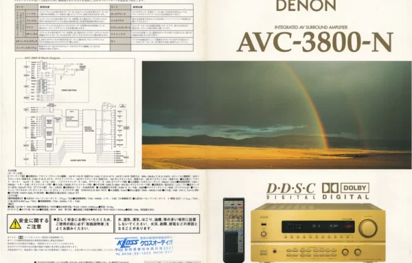 DENON AVC-3800-N (1996.09) — INTEGRATED AV SURROUND AMPLIFIER