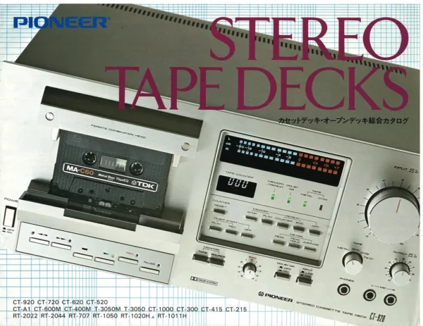PIONEER (1980.03) STEREO TAPE DECKS