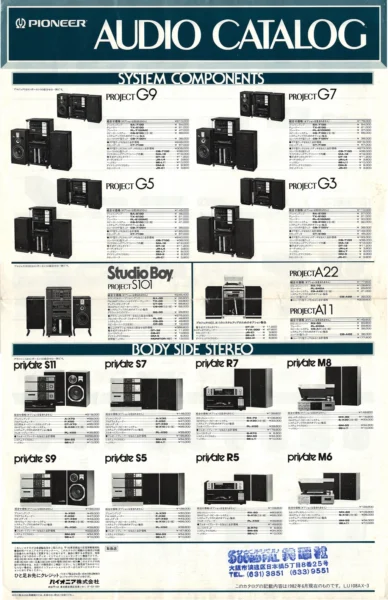 PIONEER (1982.06) AUDIO CATALOG